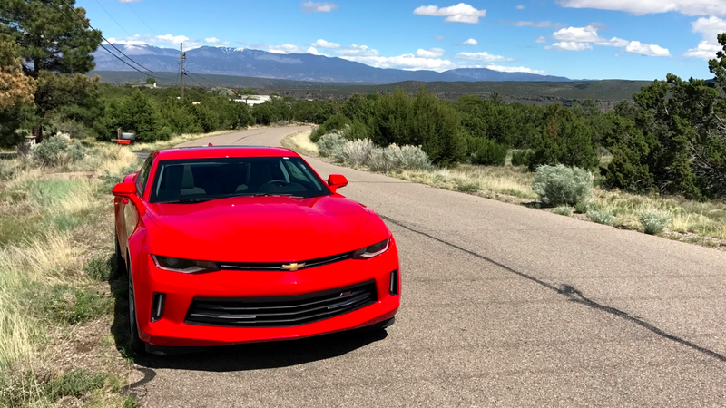 I found a quiet subdivision off of NM-4 near White Rock with awesome scenery. It was also full of rust-free vintage pickups.